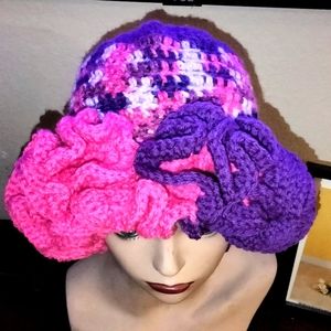 Tutti fruit ruffle hat